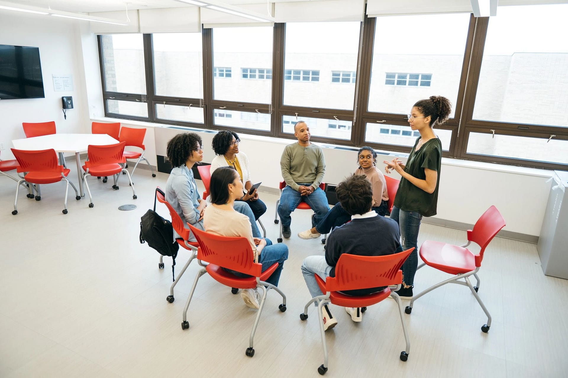 Supportive group therapy session